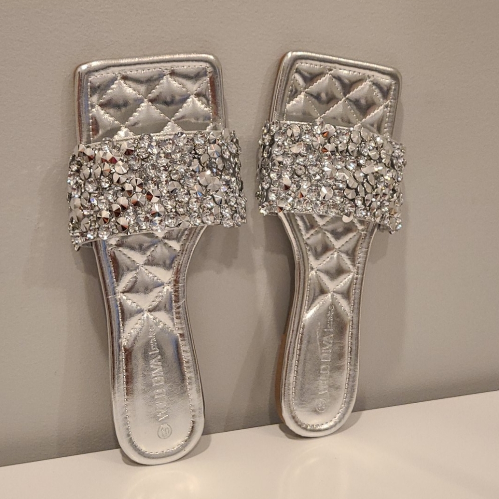 Wild Diva 6.5 Silver Sandals